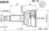 ASVA MZ-04 Joint Kit, drive shaft